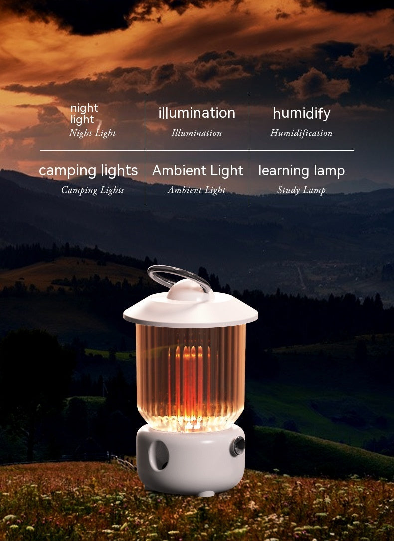 USB Rechargeable Kerosene Lamp Humidifie