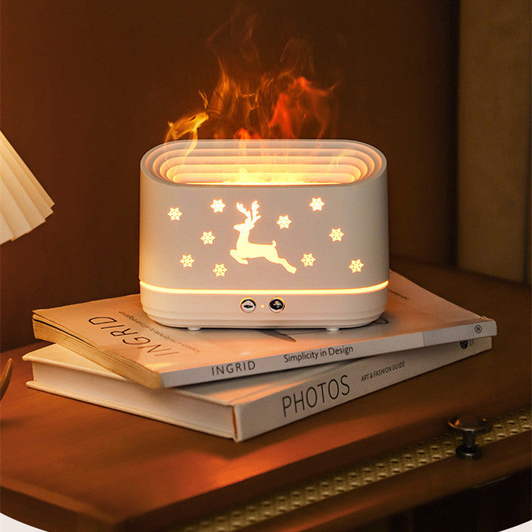 Silent Flame Humidifier with Atmosphere Light