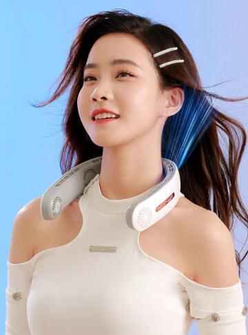 USB Rechargeable Leafless Hanging Neck Fan