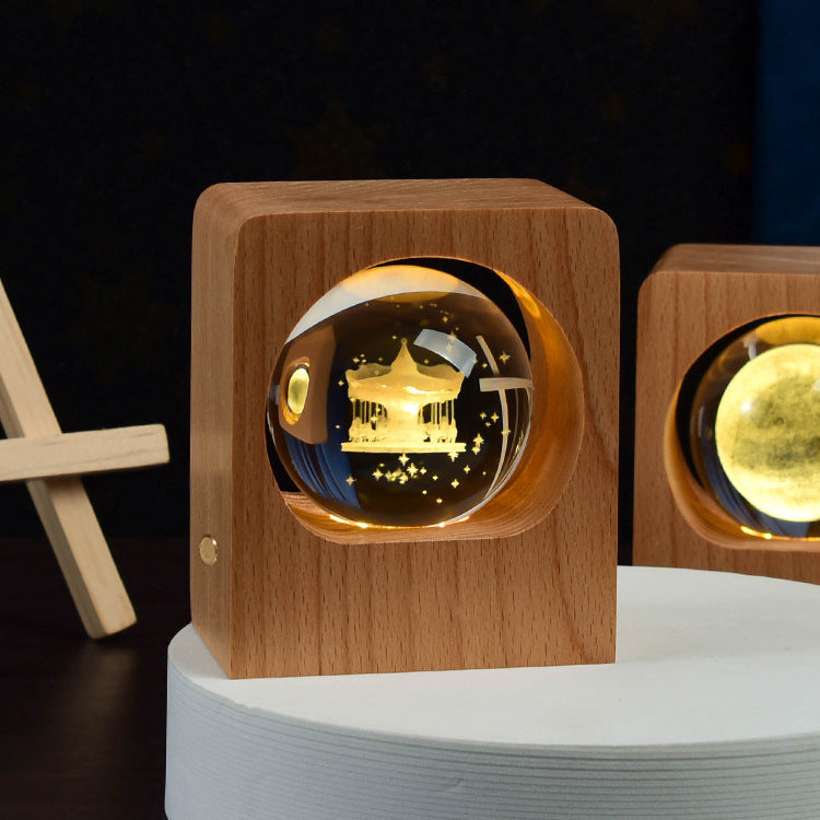 Elk & Jellyfish Laser Engraving Lamp