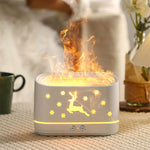 Silent Flame Humidifier with Atmosphere Light