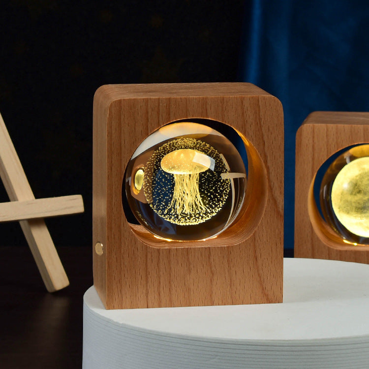 Elk & Jellyfish Laser Engraving Lamp