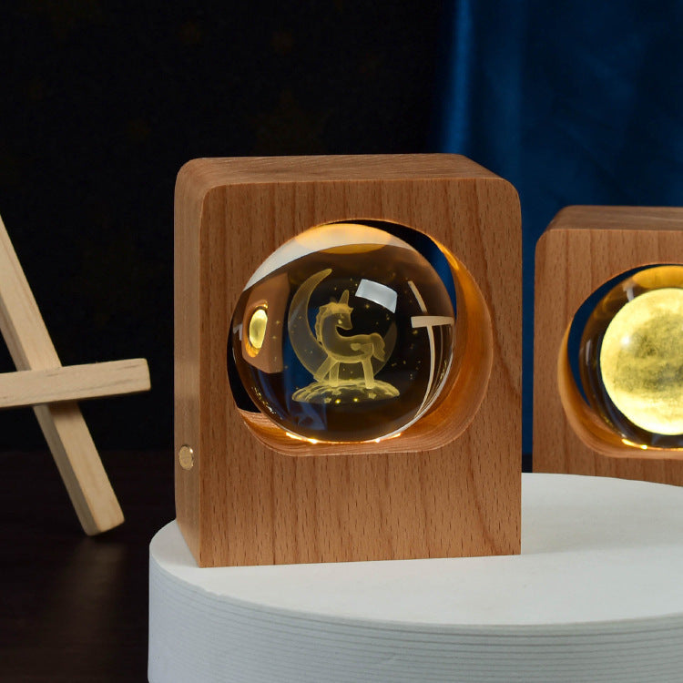 Elk & Jellyfish Laser Engraving Lamp