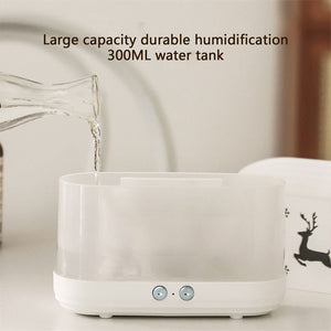Silent Flame Humidifier with Atmosphere Light