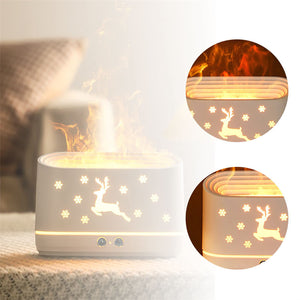 Silent Flame Humidifier with Atmosphere Light