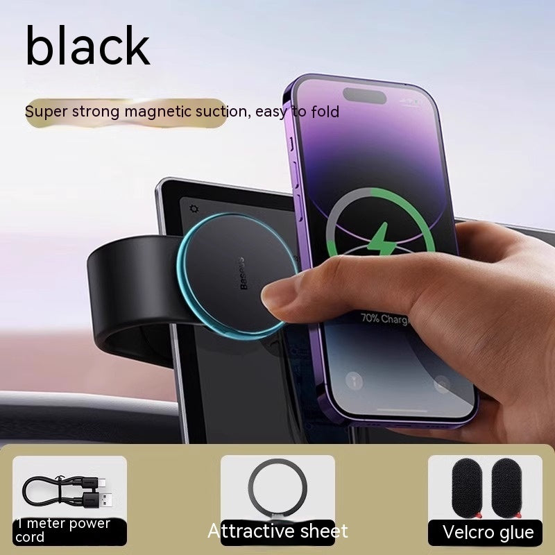 "15W Magnetic Car Phone Mount with Wireless Charging